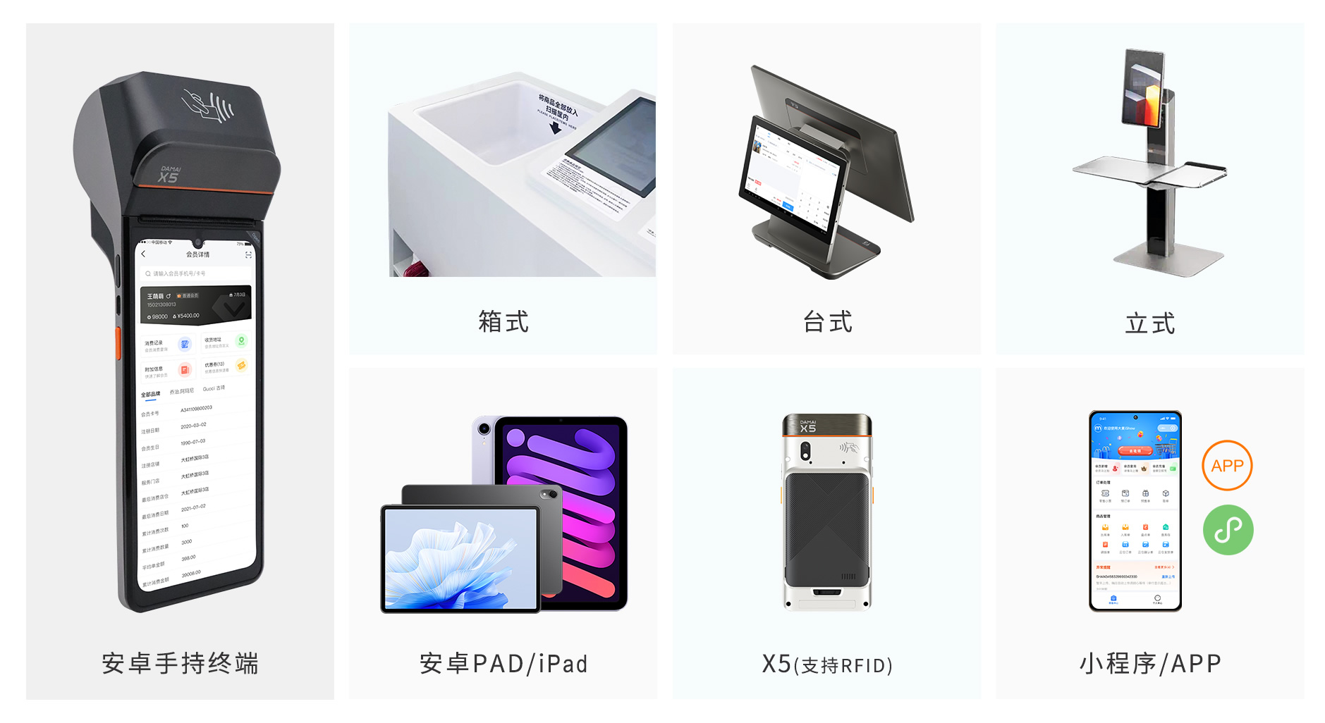 伯俊大麥，POS收銀主要機型展示